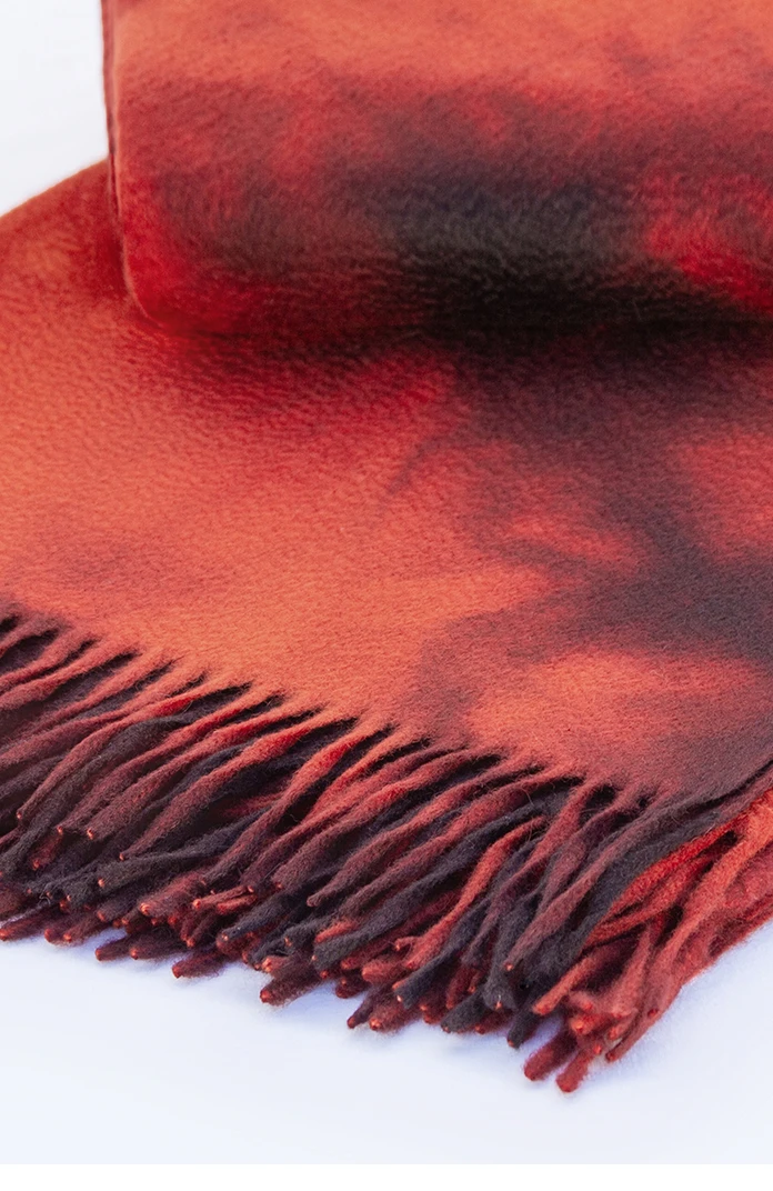 Cashmere Tie-Dye Blanket, 140x180cm 